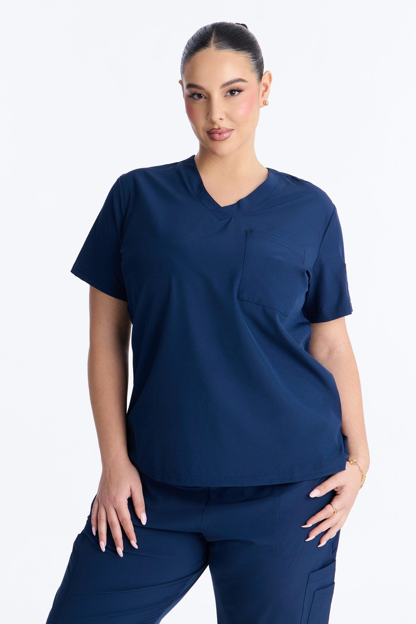 Back In Action Scrub Set - Navy Female Product Image