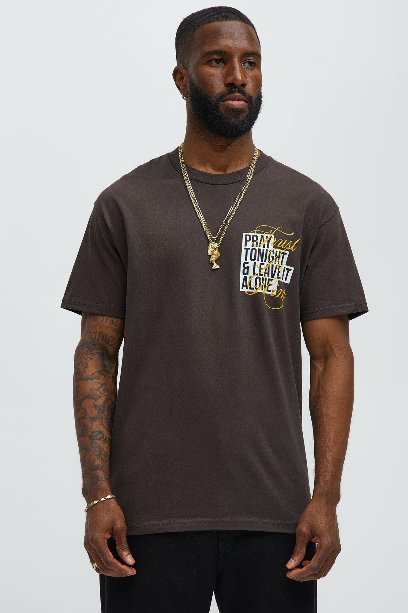 Trust In Him Short Sleeve Tee - Brown Male Product Image
