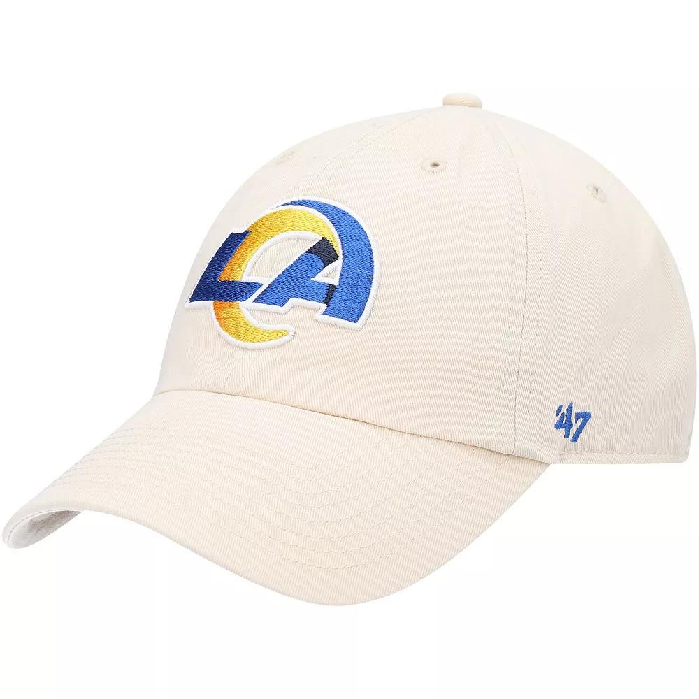 Men's '47 Bone Los Angeles Rams Secondary Clean Up Adjustable Hat, Beige Product Image