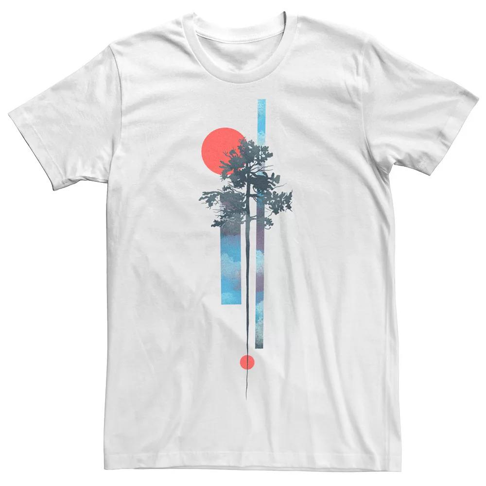 Men's Abstract Nature Tree Graphic Tee,  Product Image