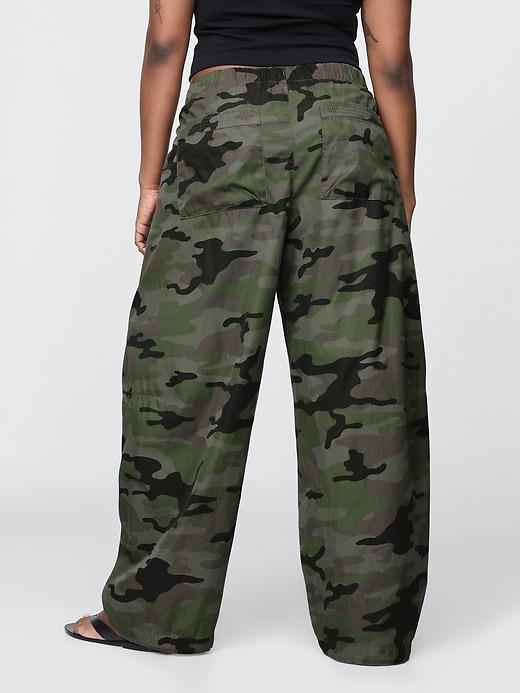 Mid Rise Barrel Parachute Pants Product Image