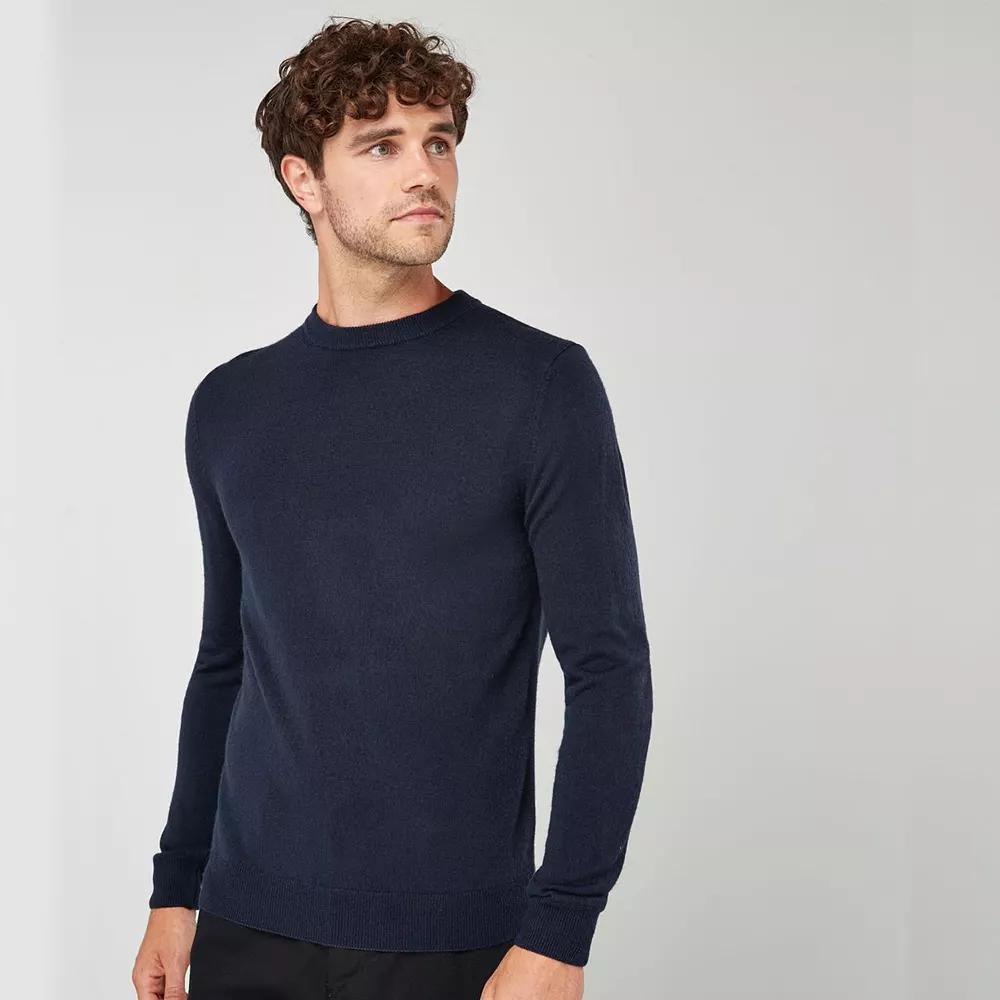 Men's NEXT Soft Touch Crewneck Knit Long Sleeve Shirt, Size: XXL, Blue Product Image