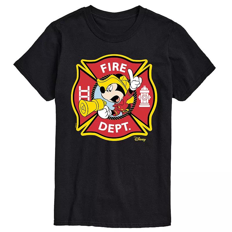 Disney's Mickey Mouse Men's Fire Dept. Badge Graphic Tee,  Product Image