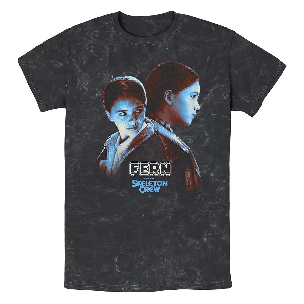 Men's Star Wars Skeleton Crew Fern Poster Graphic Tee, Size: XL, Black Product Image