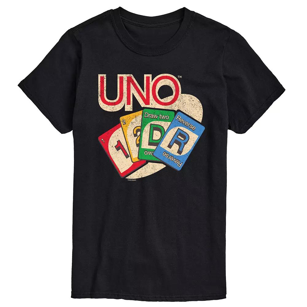 Big & Tall UNO Card Spread Vintage Graphic Tee, Men's,  Product Image