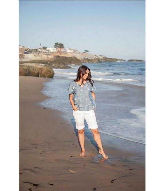 Aventura Arden V2 Organic Cotton Blend Twill Solid Bermuda Shorts Product Image