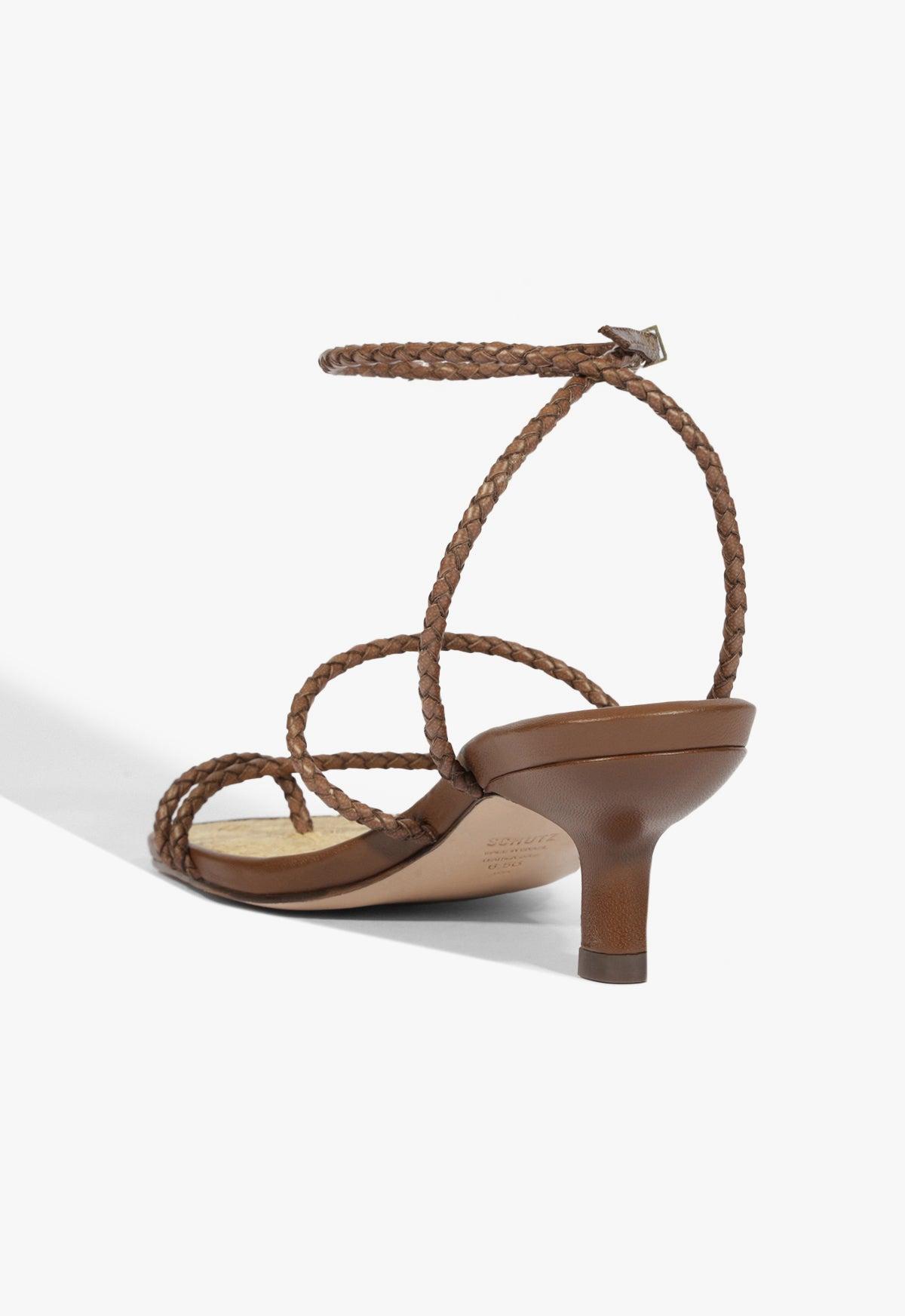 Kaya Straw Mid Sandal Product Image