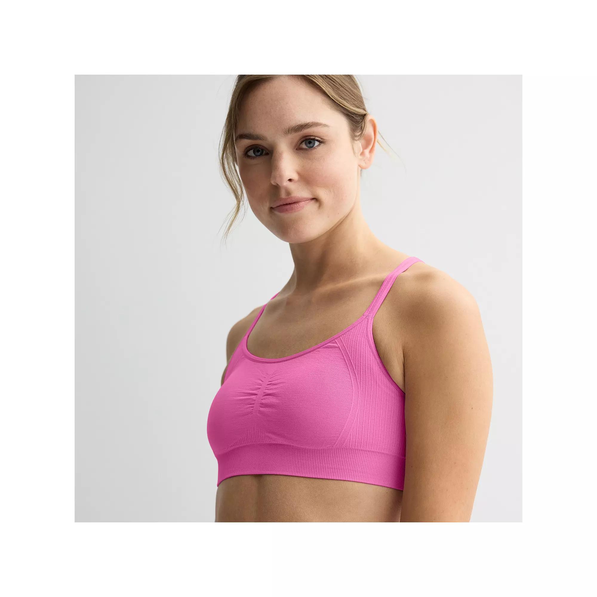 Tek Gear® Seamless Low-Impact Adjustable Sports Bra, Women's,  Product Image