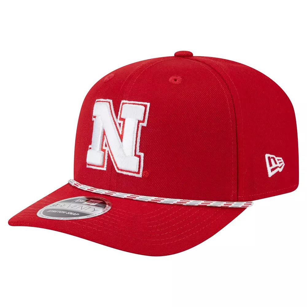 Men's New Era Scarlet Nebraska Huskers Game Day Multi-Rope 9SEVENTY Stretch-Snap Hat, Red Product Image