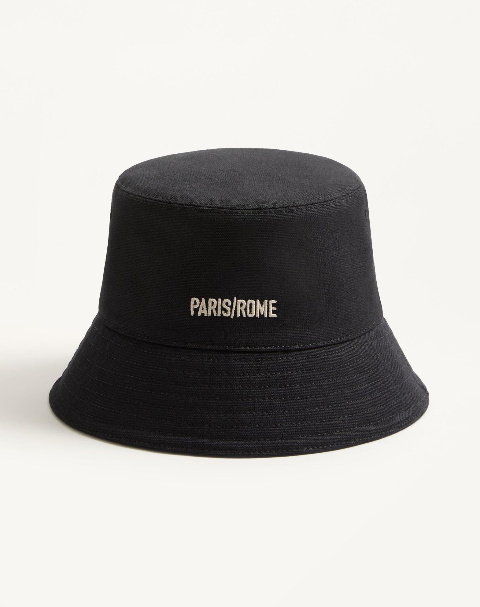 Chez Valentino Cotton Bucket Hat With Embroidery Product Image