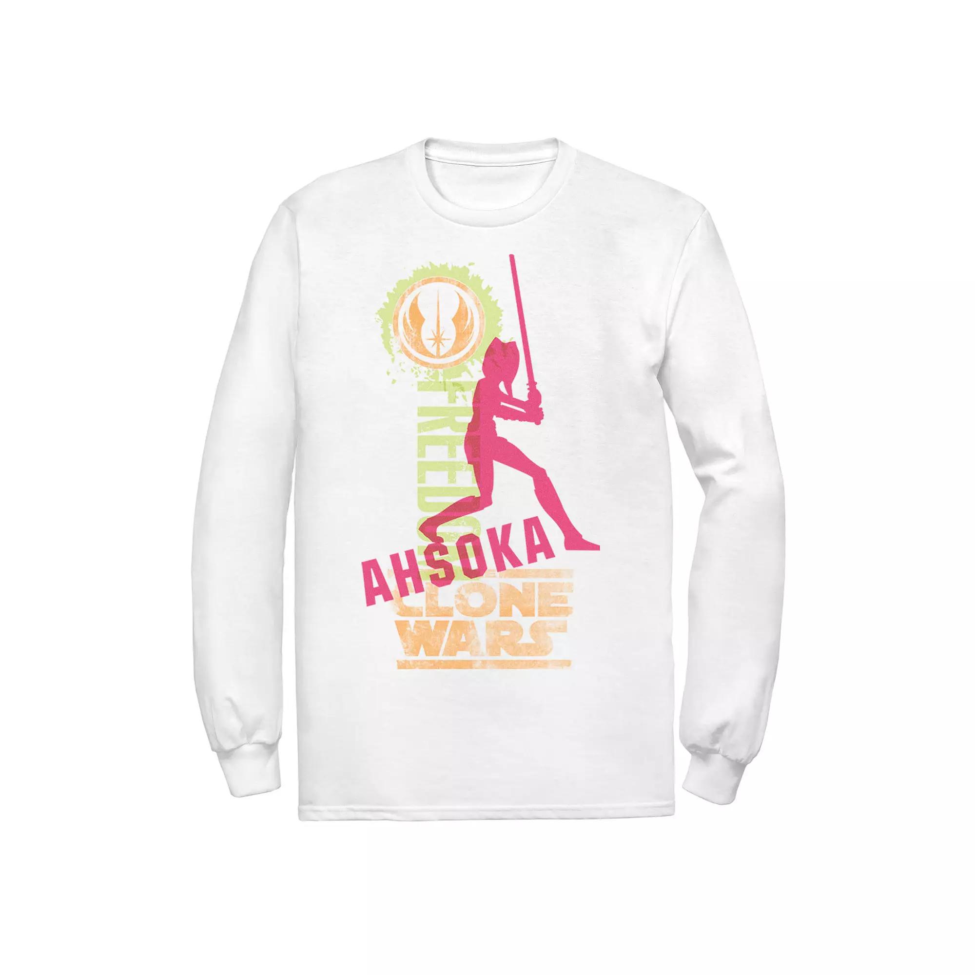 Men's Star Wars Clone Wars Ahsoka Silhouette Poster Tee,  Product Image