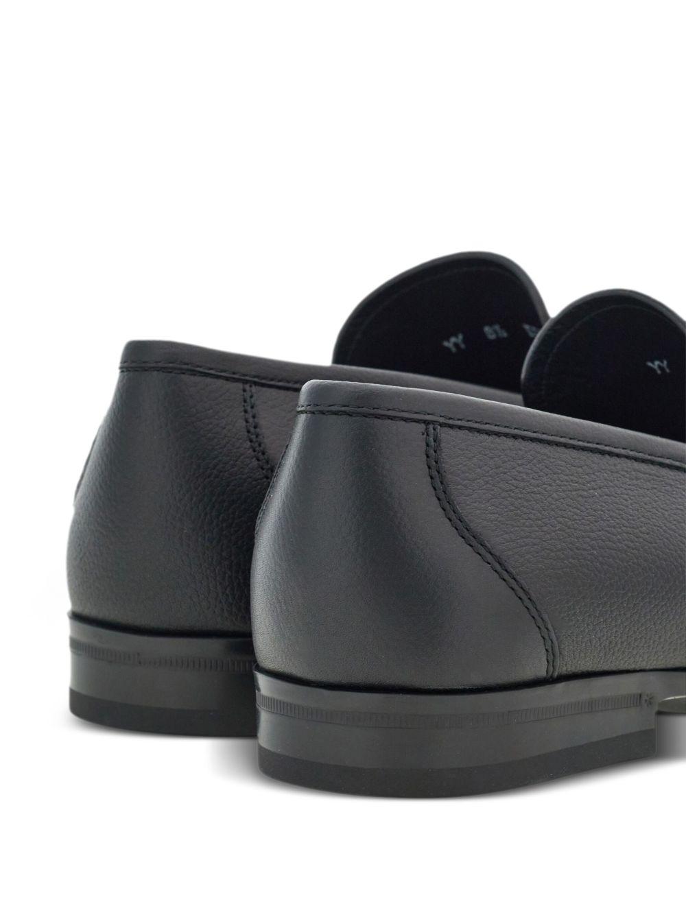 logo-debossed leather loafers Product Image