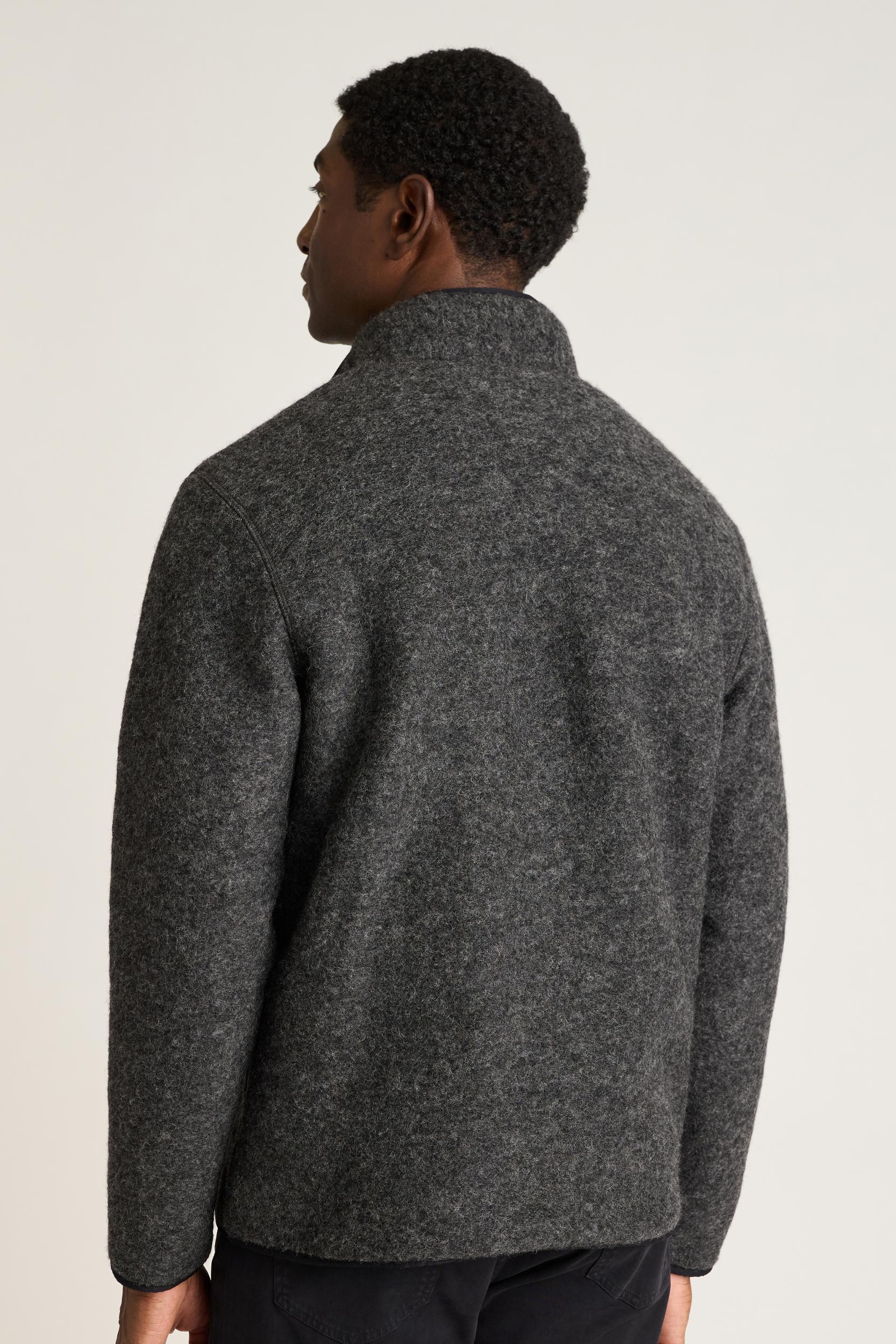 Italian Wool Fleece Quarter Zip Product Image
