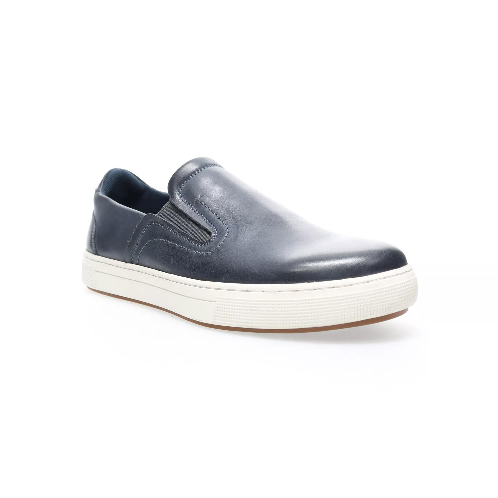 Propet Kedrick Men's Slip-On Leather Sneakers, Size: 9 XW, Blue Product Image
