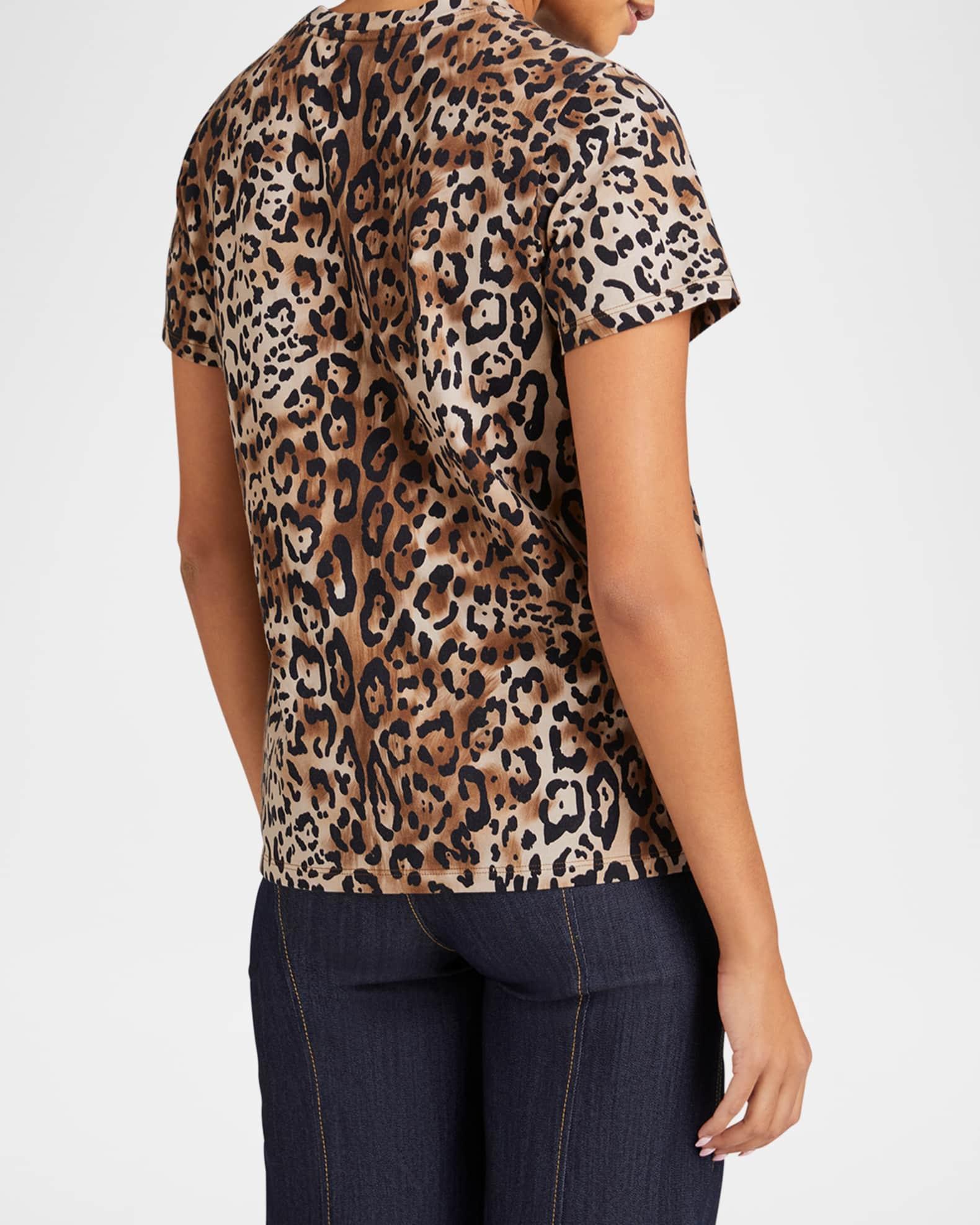 Crewneck Leopard Paris New York Tee Product Image