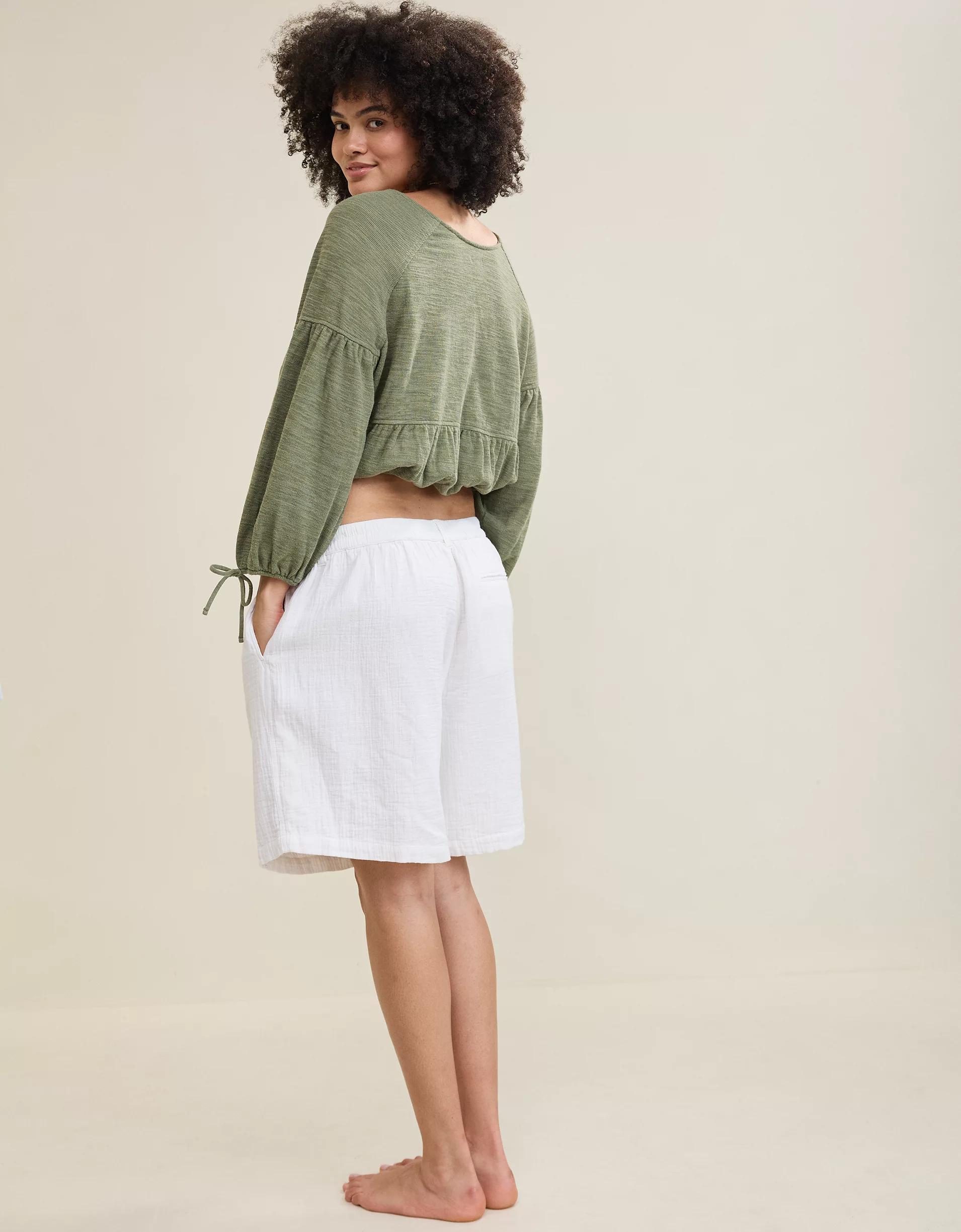 Aerie Endless Summer Cropped Sweatshirt Product Image