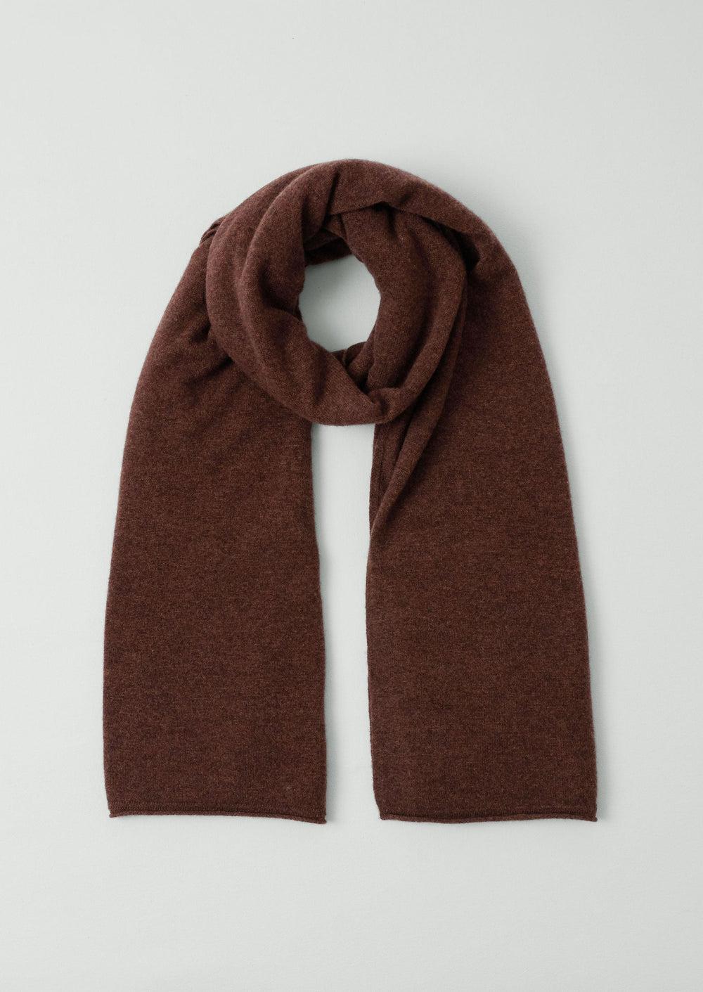 Cashmere Wool Wrap Scarf | Pecan Product Image