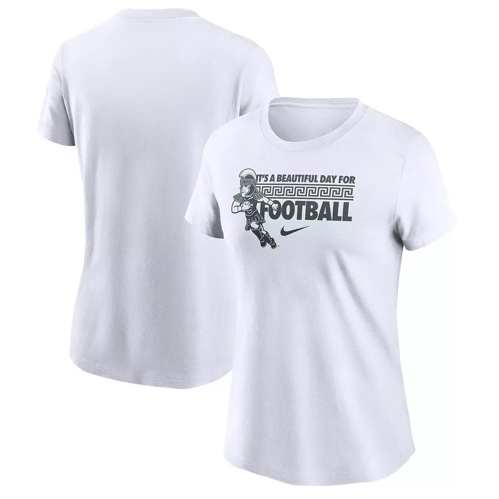 Women's Nike White Michigan State Spartans Fan T-Shirt,  Product Image