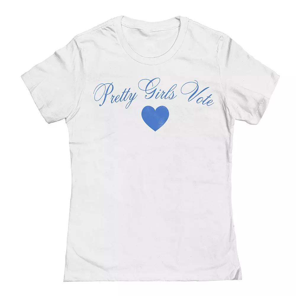Junior's Grayson Threads The Label Pretty Girls Vote Graphic Tee, Women's,  Product Image