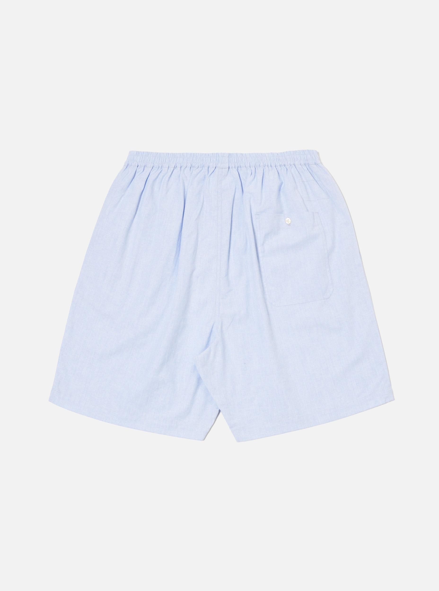 Universal Works Pyjama Short in Ice Blue Recycled Cotton Product Image