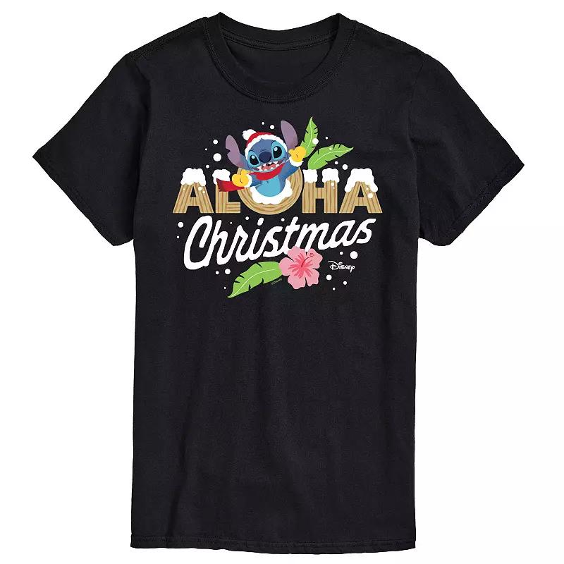 Disney's Lilo & Stitch Men's Aloha Christmas Graphic Tee,  Product Image
