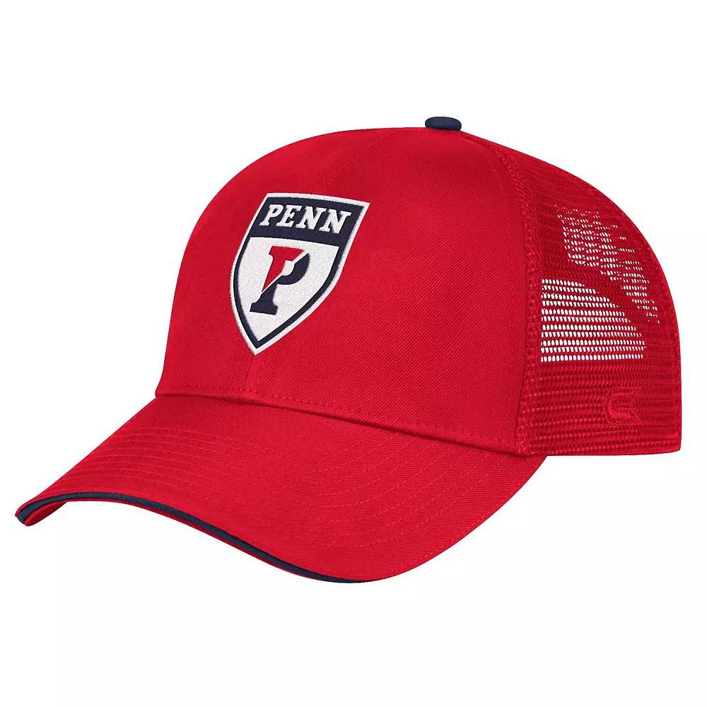 Men's Colosseum Red Pennsylvania Quakers Wyatt Adjustable Hat, Pen Red Product Image