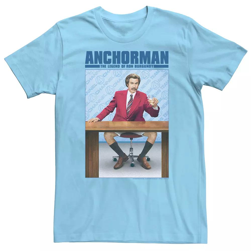 Men's Anchorman Ron Burgundy Poster Tee,  Product Image