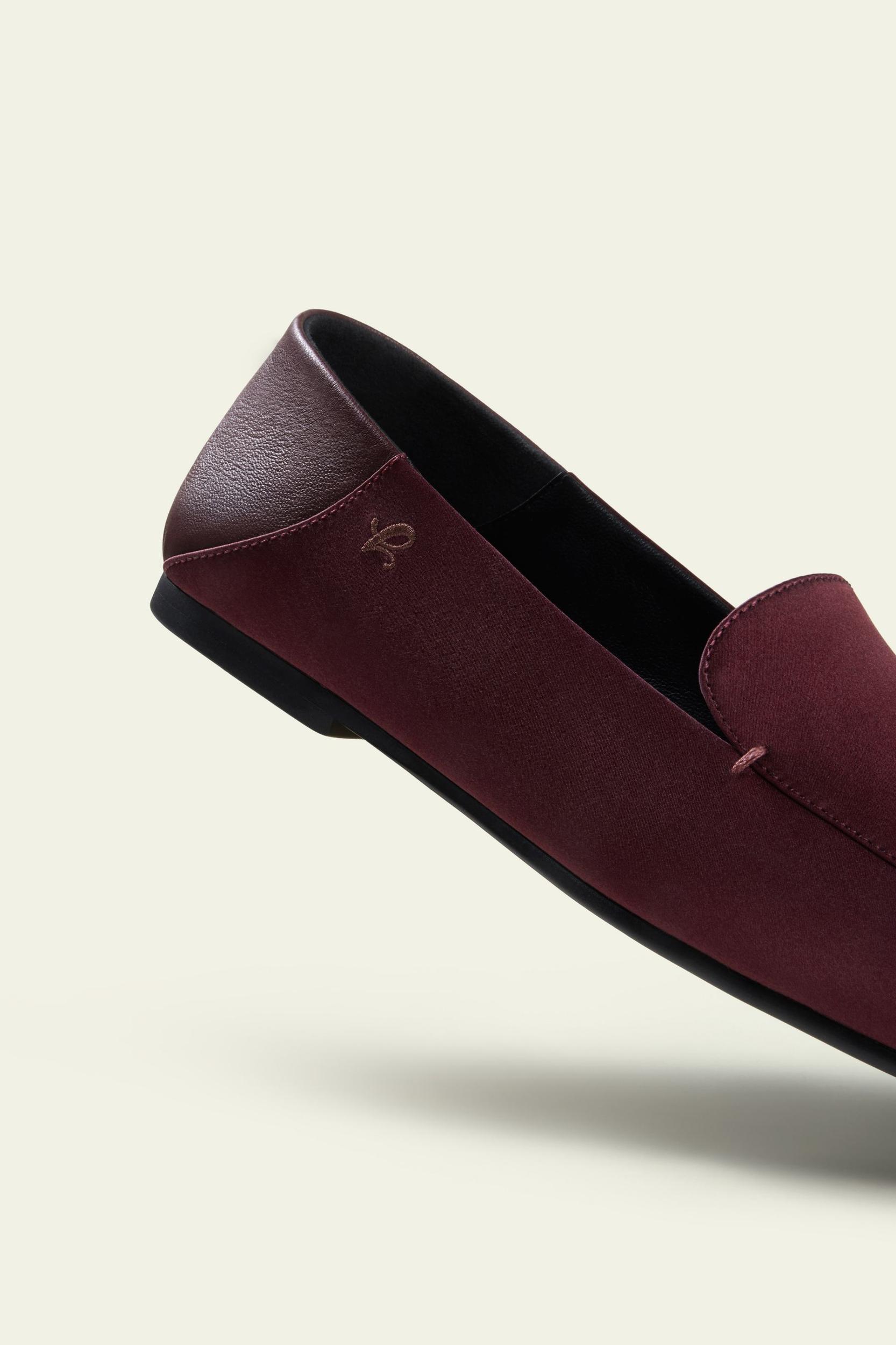 Serena Silk Leather Loafers Product Image