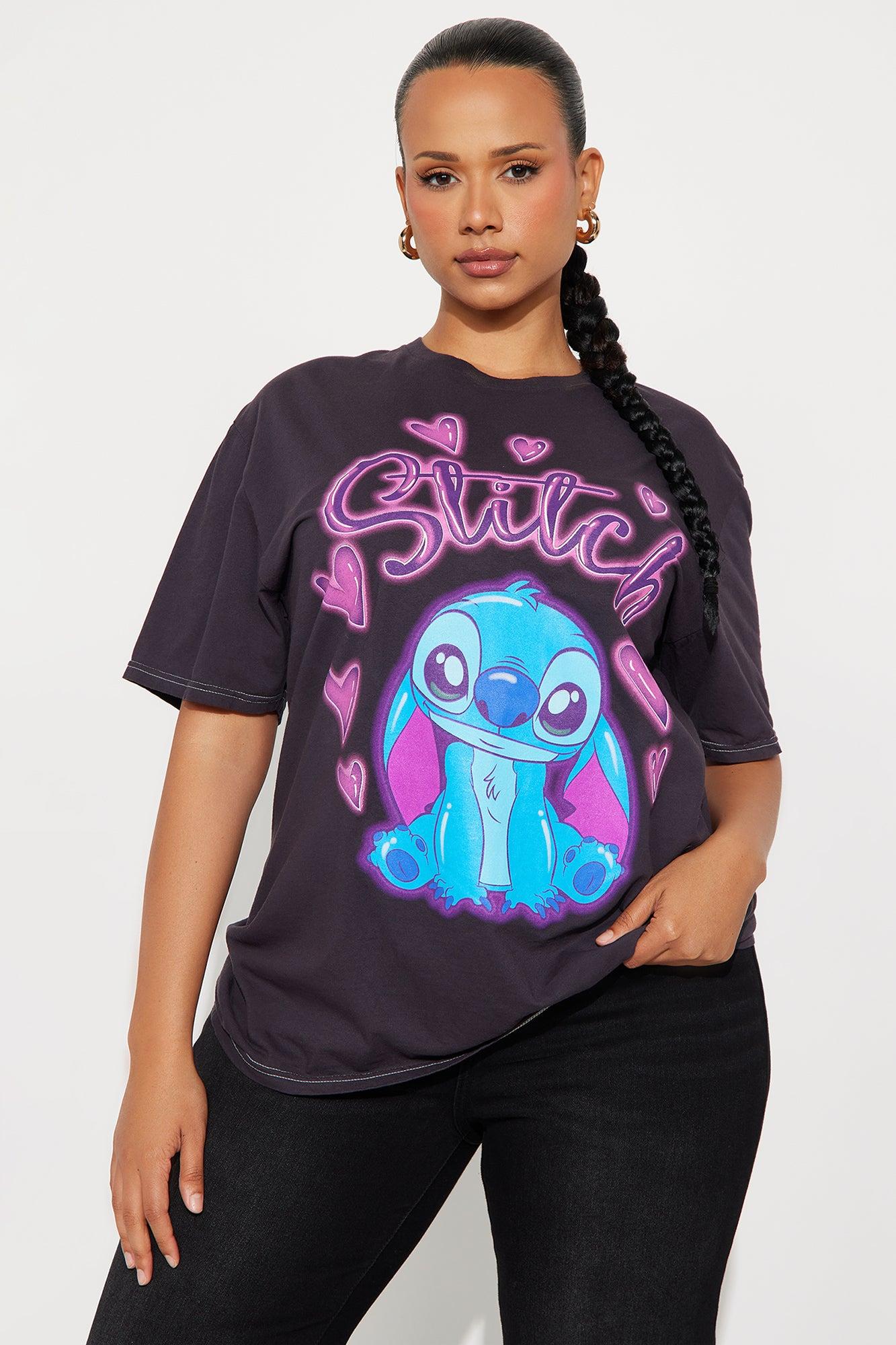 Stitch Love Tee - Black Product Image