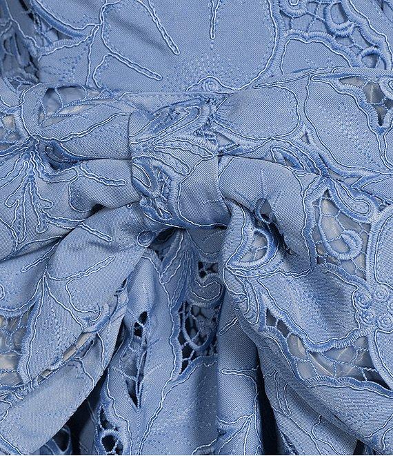 Mestiza New York Vanessa Lace Bow Square Neck Sleeveless Mini Dress Product Image