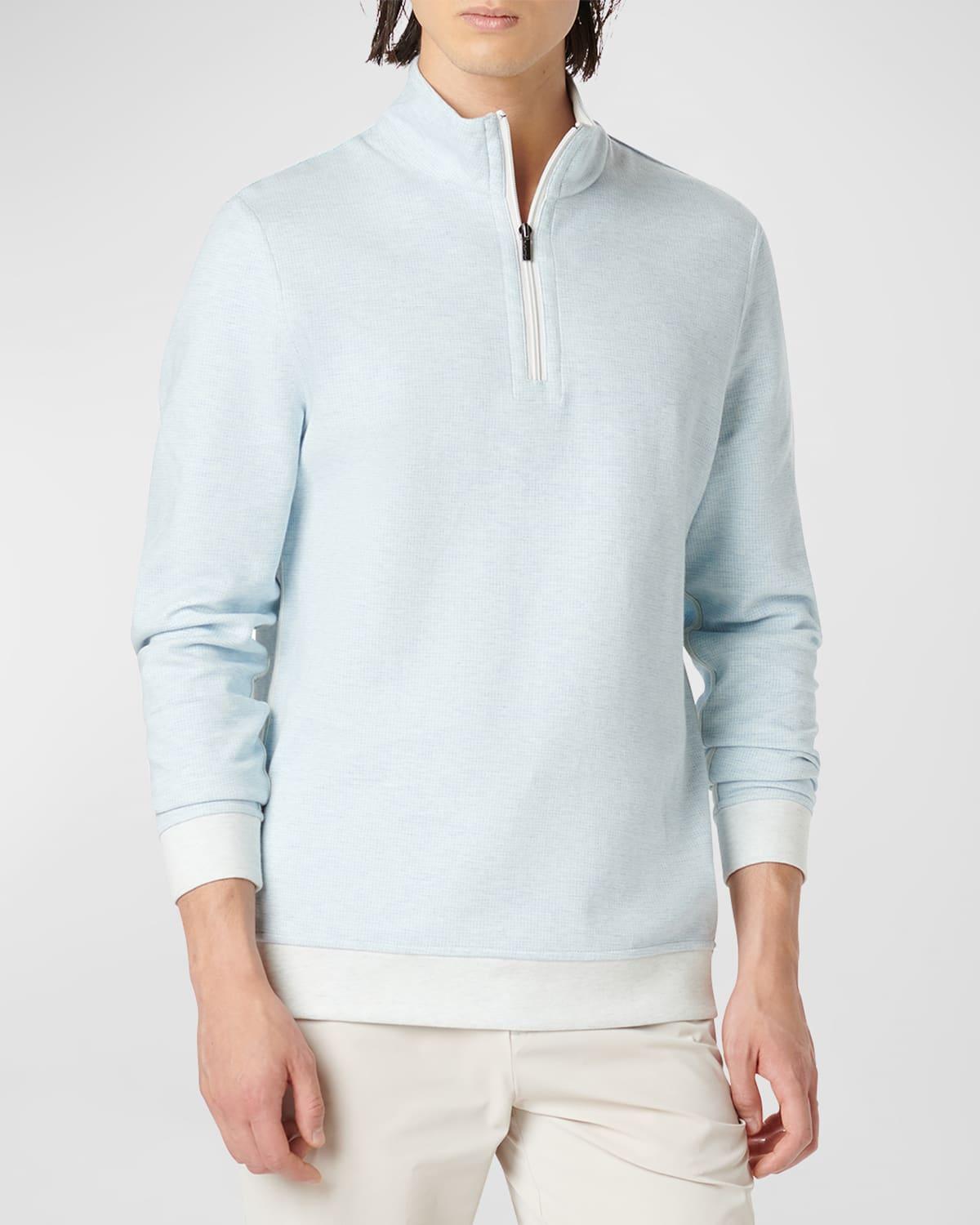 Mens Cotton-Blend Quarter-Zip Sweatshirt Product Image