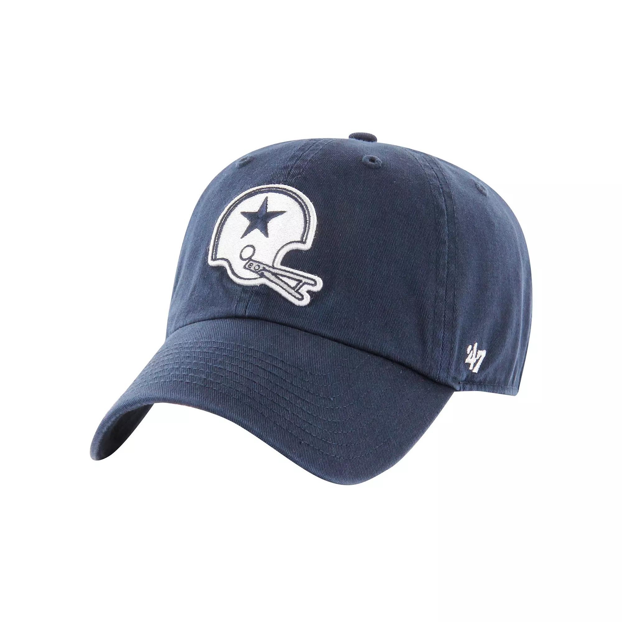 Men's '47 Navy Dallas Cowboys Helmet Clean Up Adjustable Hat, Blue Product Image