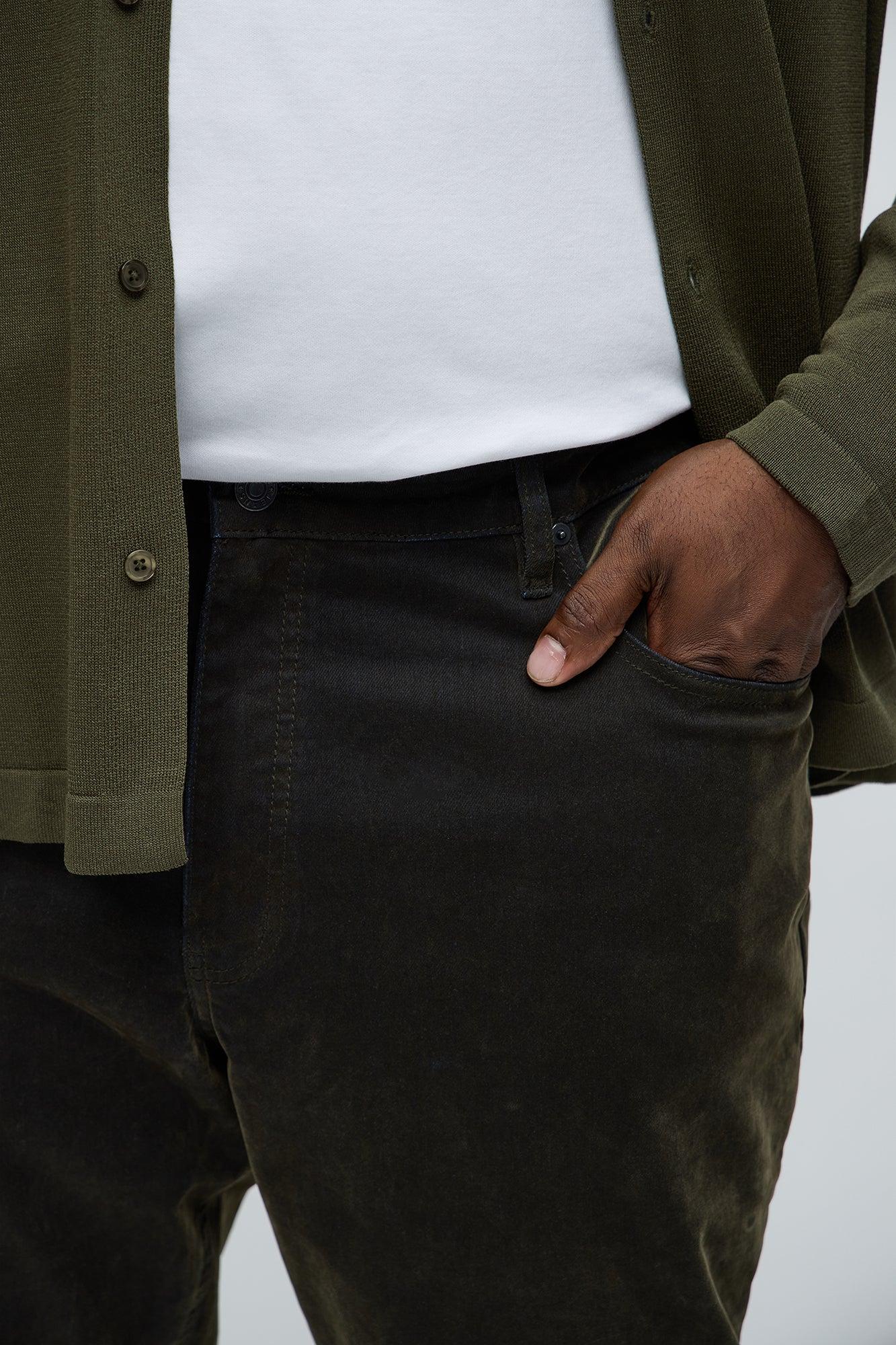 What The Flock Slim Jeans - Olive Product Image