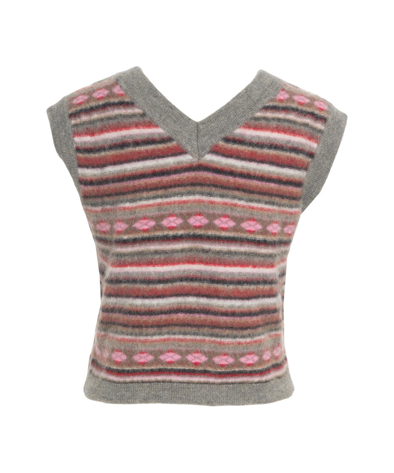 Knit vest with pattern Product Image