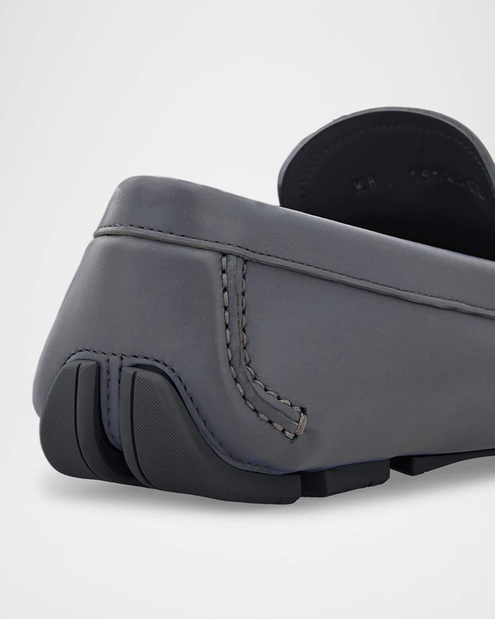 Men's Almeria Gancini-Bit Leather and Suede Drivers Product Image