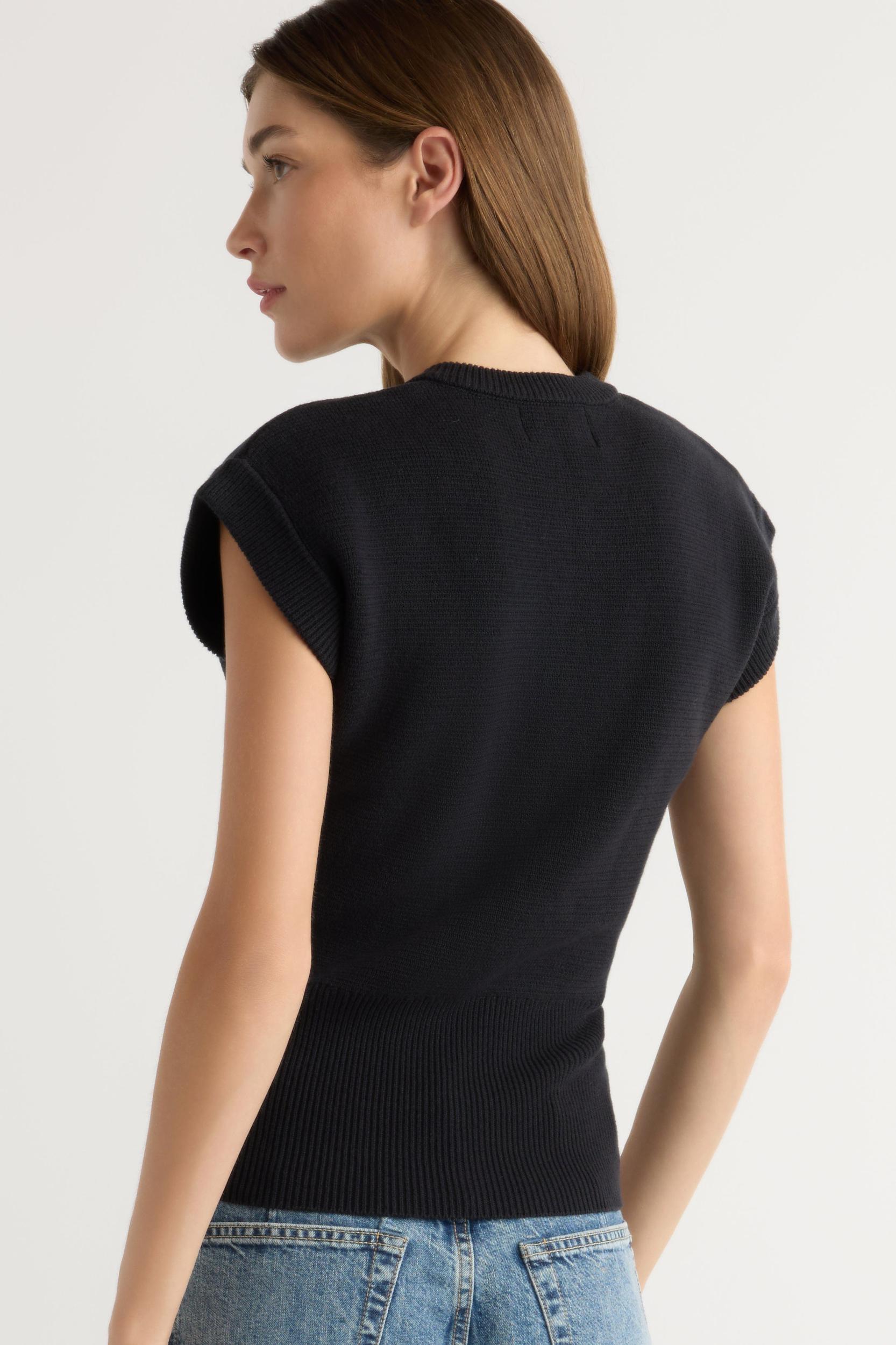 Solea Button Knit Vest Product Image