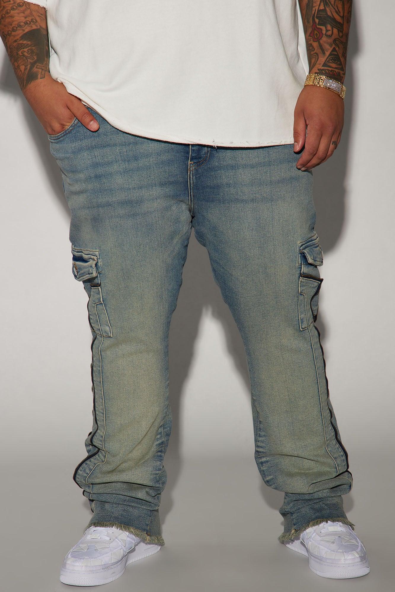 Hilltop Stacked Skinny Flare Jeans - Light Blue Wash Product Image