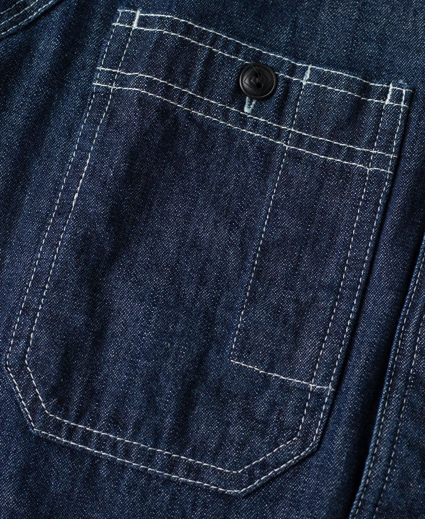 1933 Cigarette Pocket Denim Work Shirt Product Image