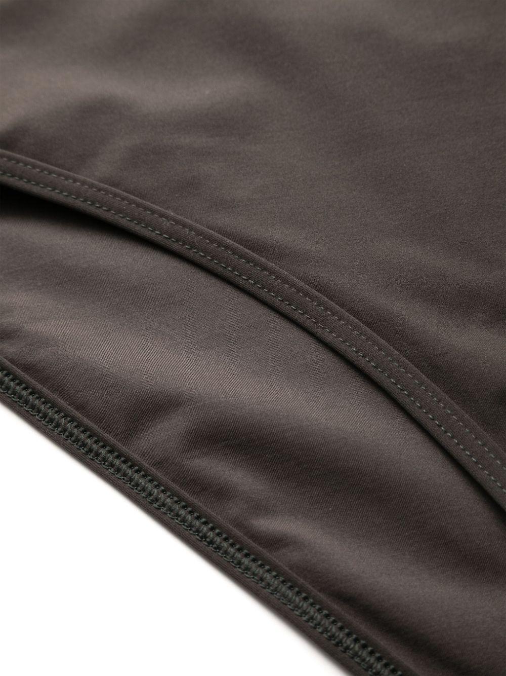 plain low-back swimsuit Product Image