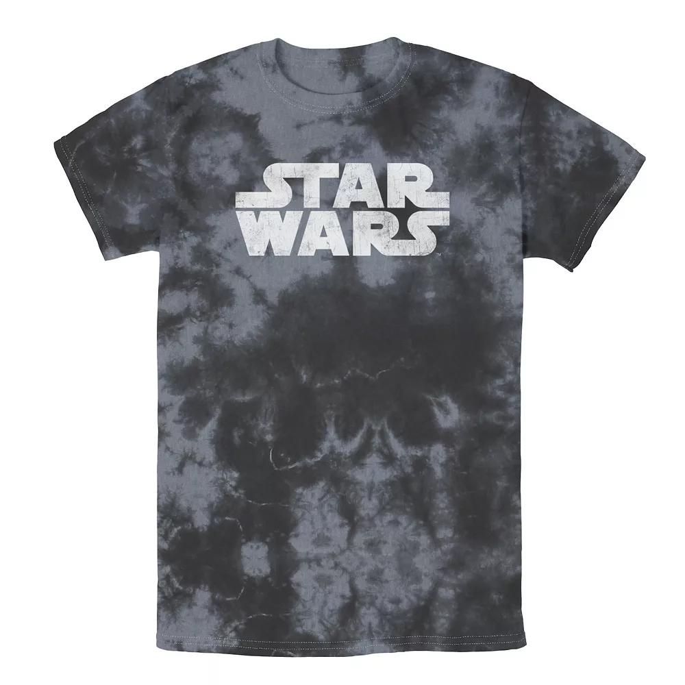 Men's Star Wars Simple Vintage Logo Tee, Boy's, Size: Small, Black Grey Product Image