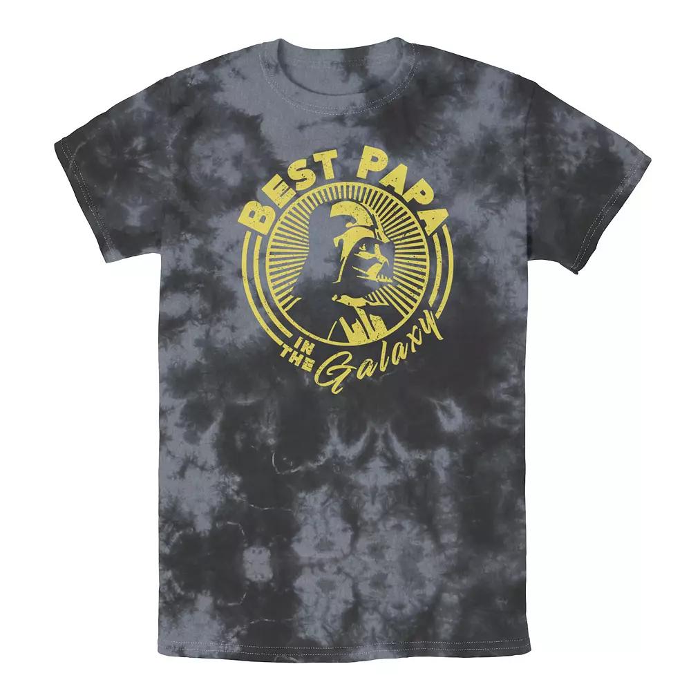 Men's Star Wars Vader Head Circle Burst Tee, Boy's, Size: Small, Black Grey Product Image