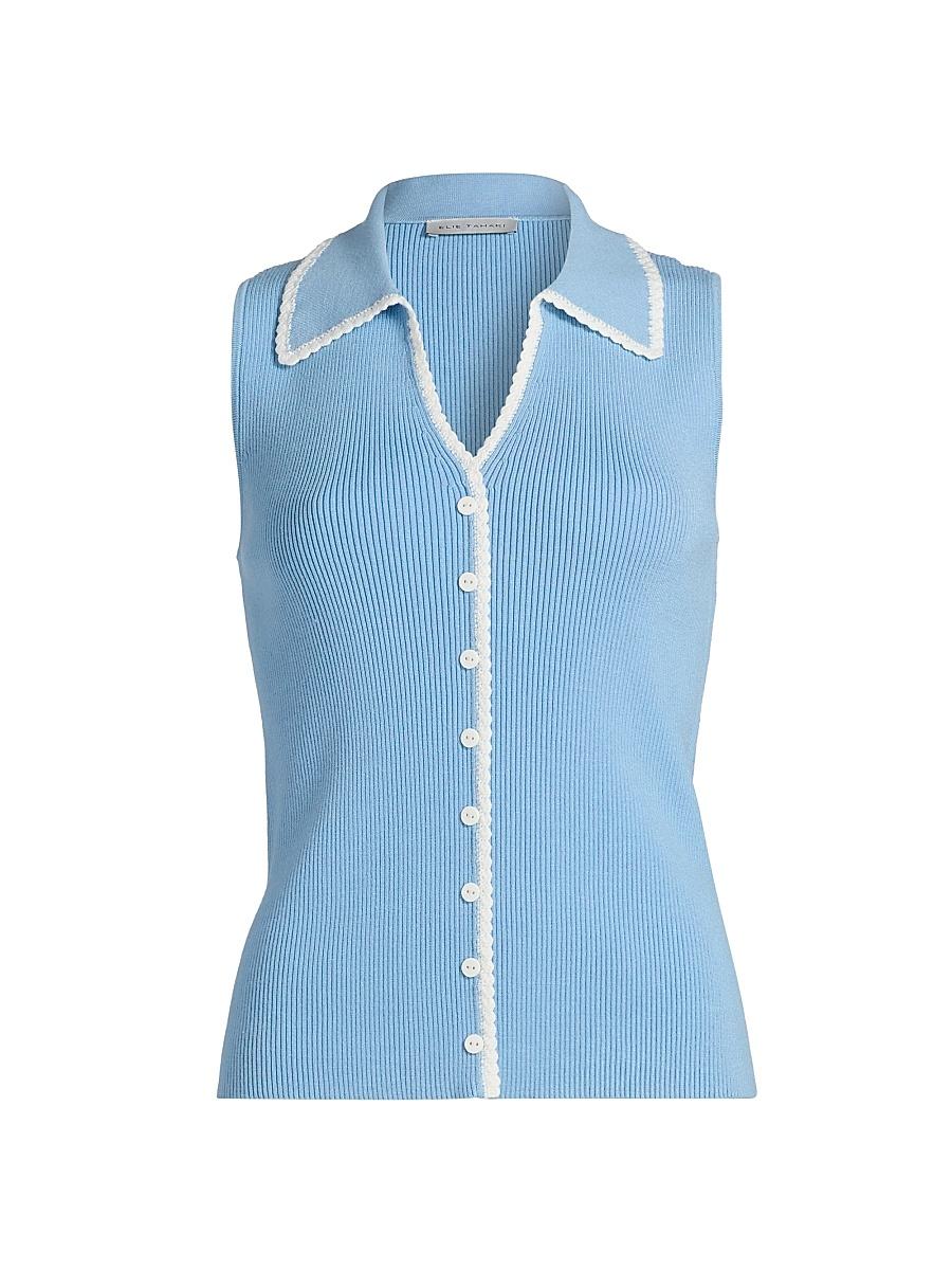 Womens The Shiloh Rib-Knit Sleeveless Top Product Image
