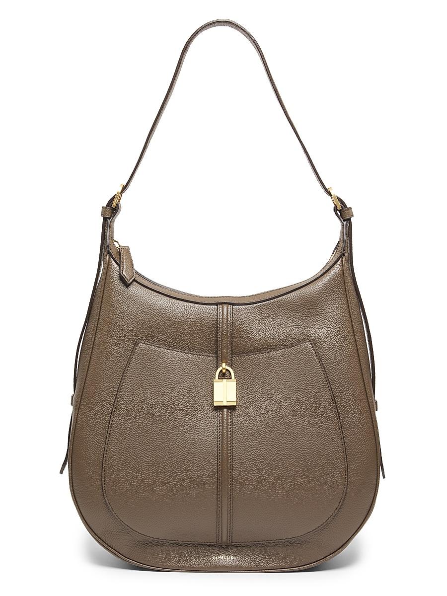 Womens Siena Grained Leather Hobo Bag Product Image