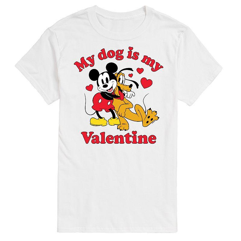 Disneys Mens Dog Is My Valentine Graphic Tee Product Image