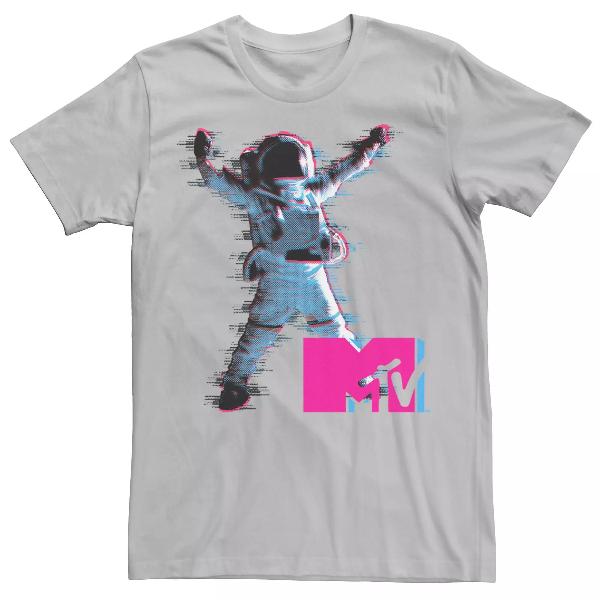 Men's MTV VMA Astronaut Static Distorted Victory Pose Tee,  Product Image