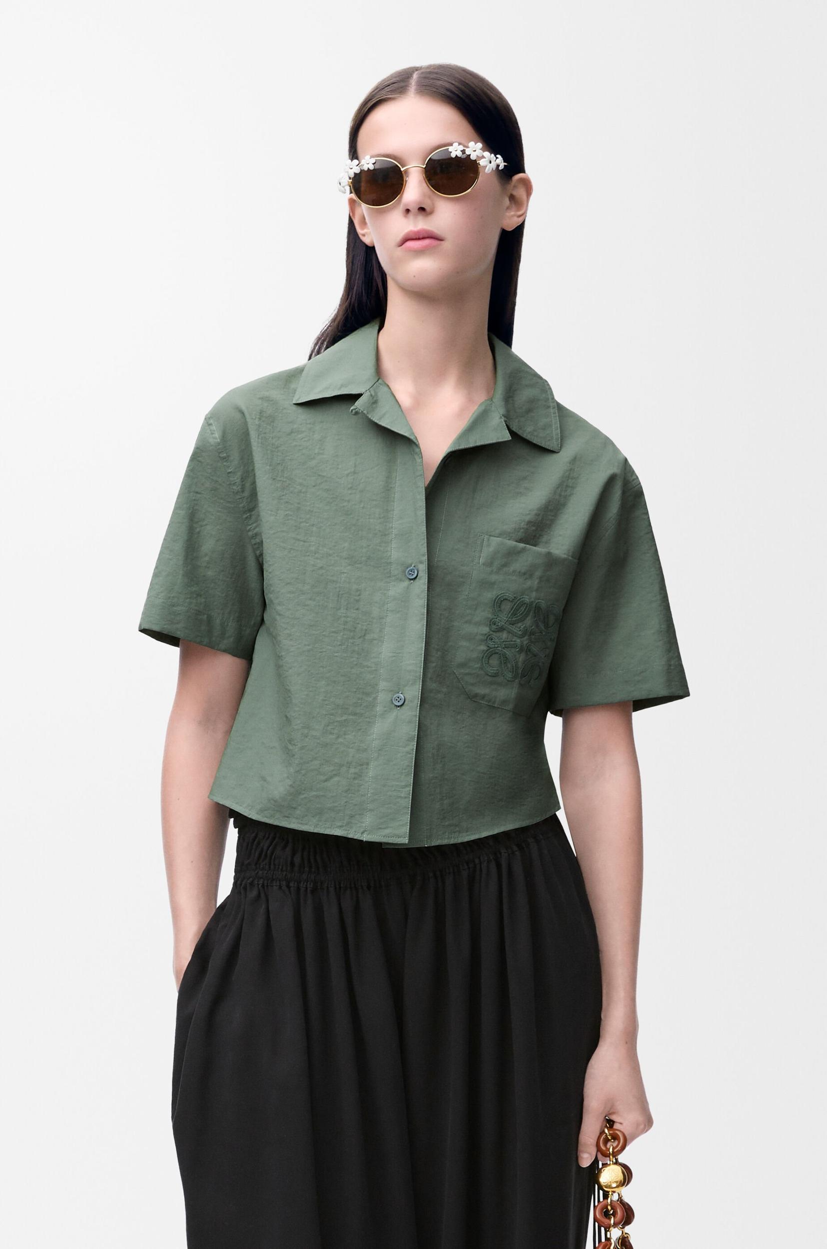 Short sleeve shirt in cotton blend Product Image