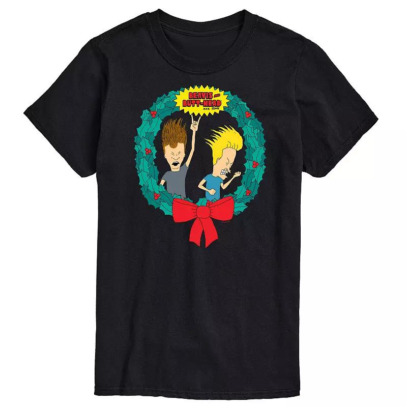 Mens Beavis And Butthead Rockin Wreath Tee Product Image