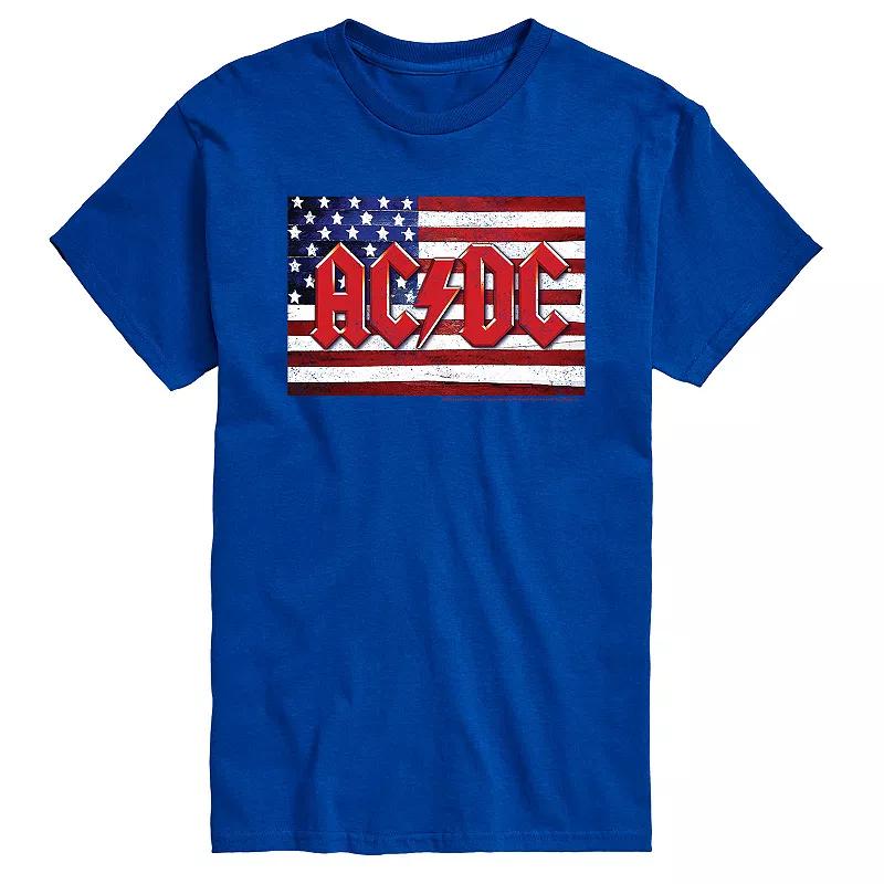 Big & Tall ACDC American Flag Logo Tee, Men's,  Product Image
