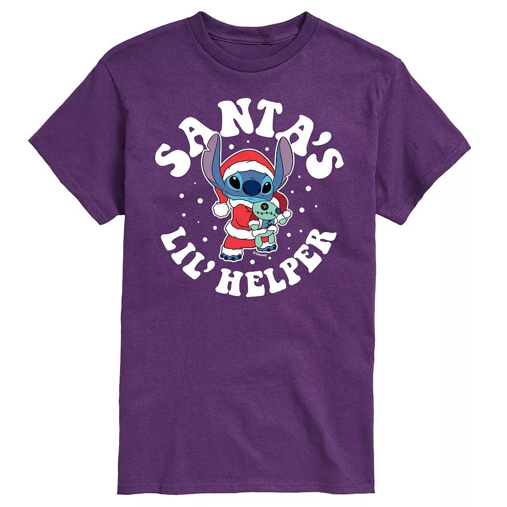 Disney's Lilo & Stitch Men's Santa's Lil Helper Graphic Tee,  Product Image