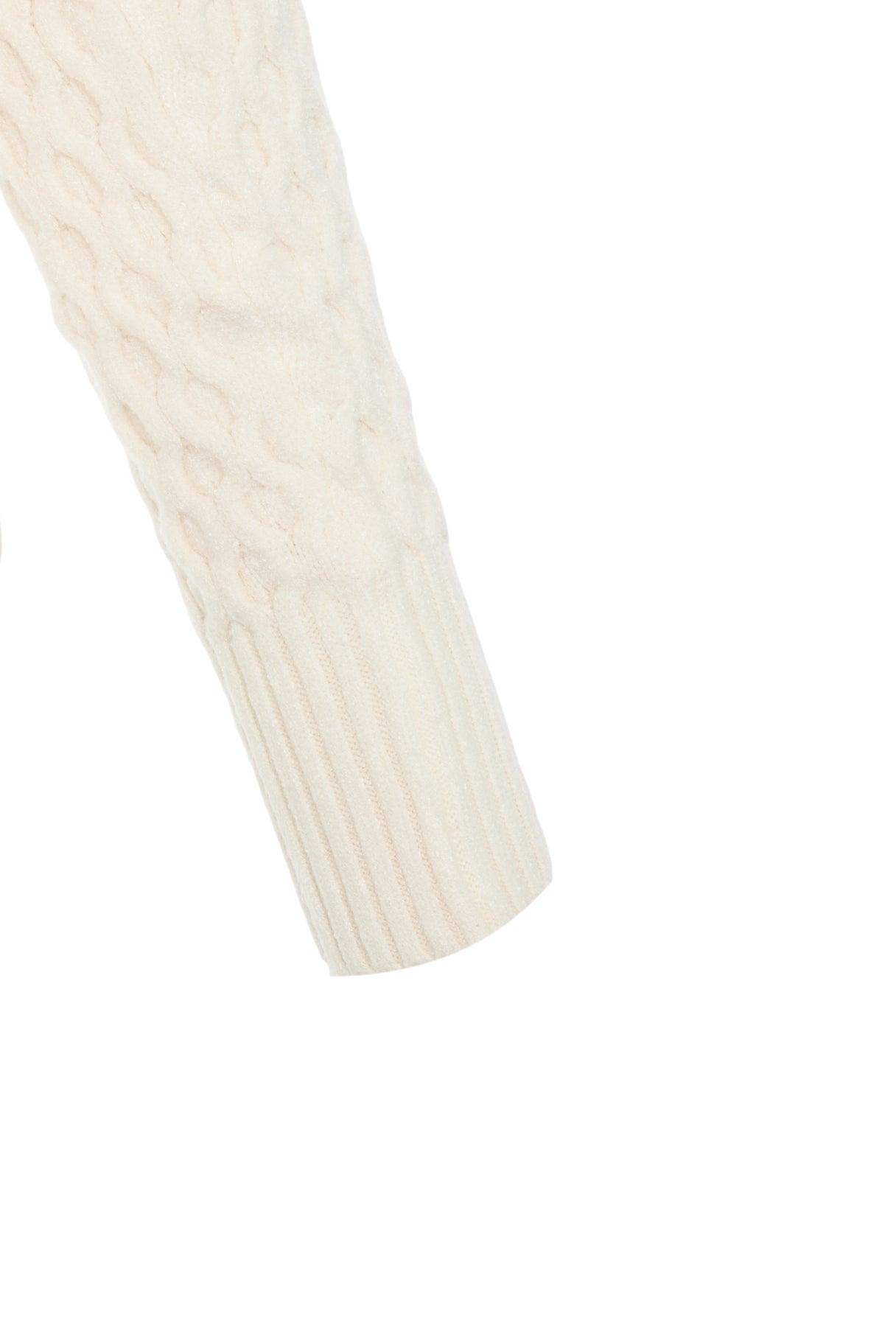 Sweater with cable knit pattern Product Image